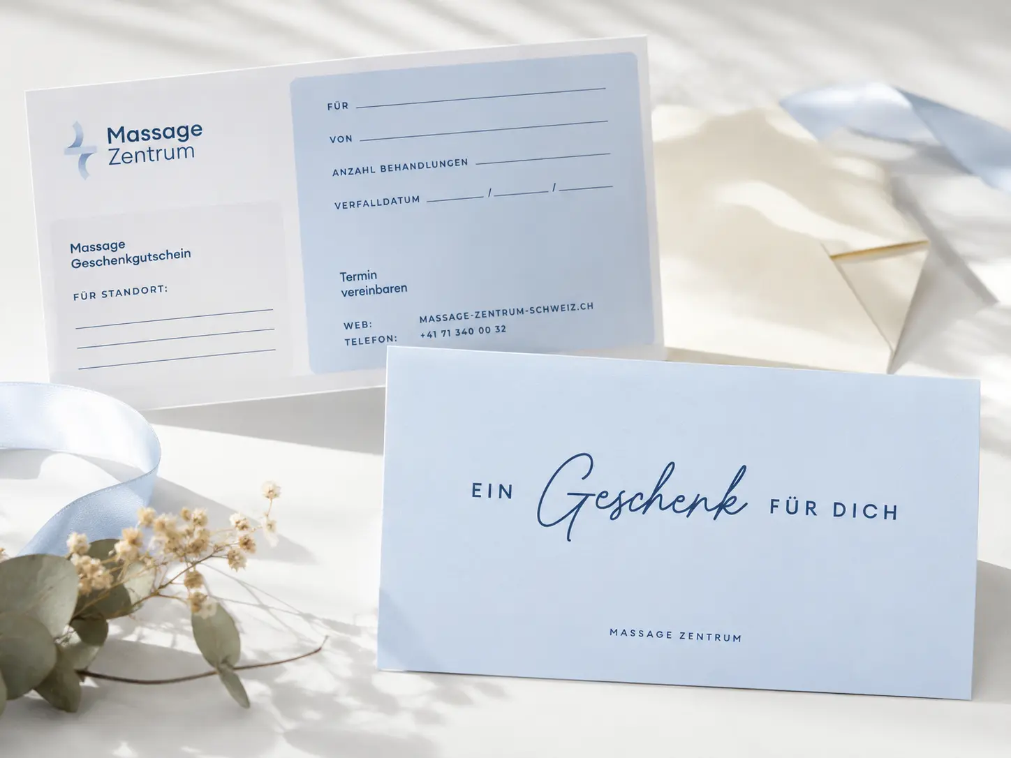 Massage-Gutschein für eine Behandlung im Massage Zentrum Münchenbuchsee